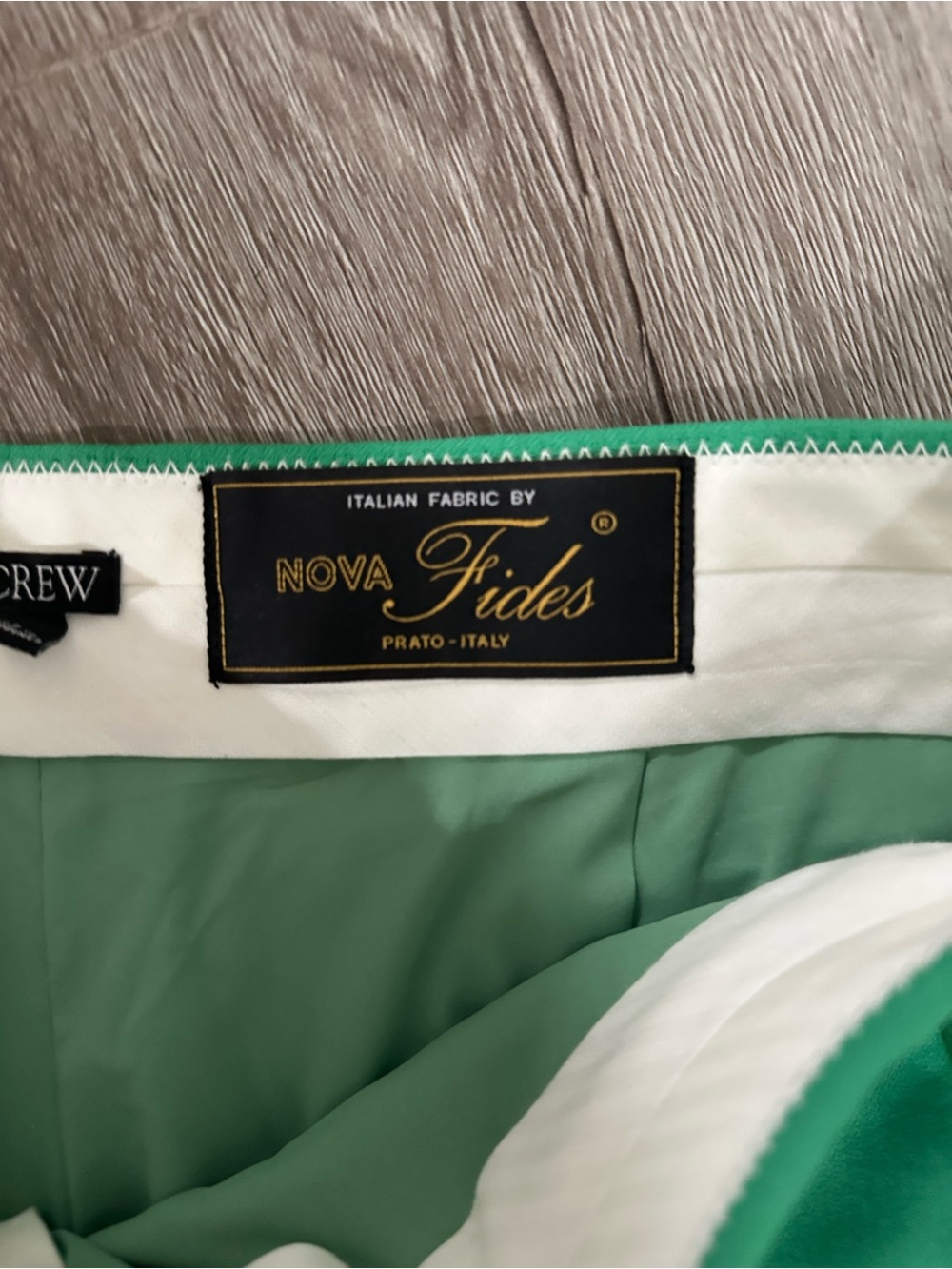 J.Crew Green Italian Wool Blend Tailored Straight Leg Pants Women’s Size 8 - Picture 6 of 10